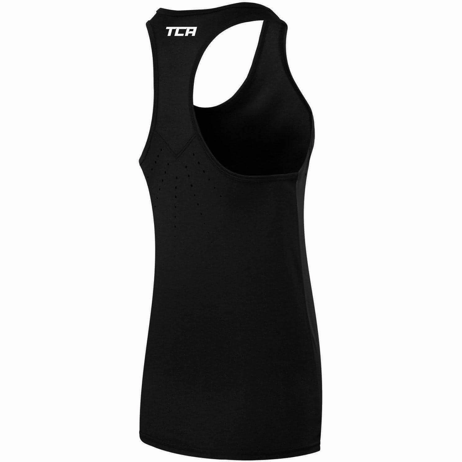 Tactical Durability haircare TCA Laser Tech Lightweight Womens Running Vest - Black