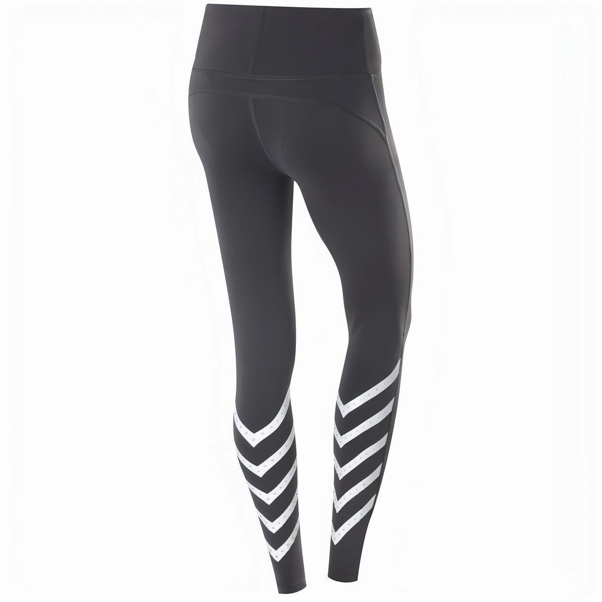 Supportive TCA Laser Tech Reflective Womens Long Running Tights - Grey