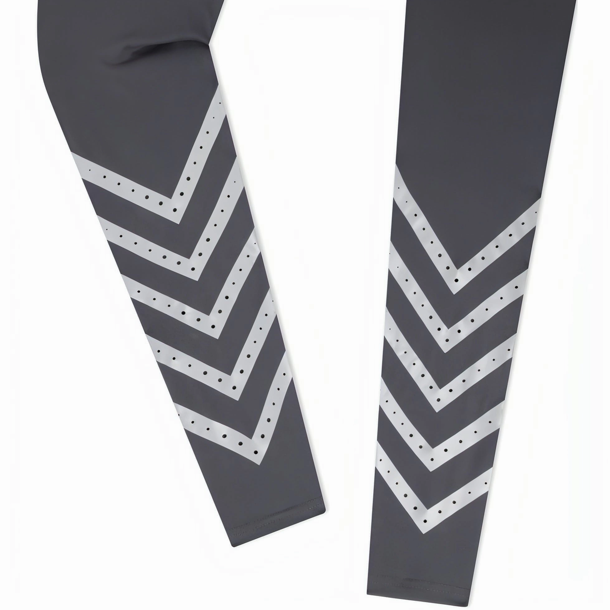 Unisex-choice-attribute-feature Fringed TCA Laser Tech Reflective Womens Long Running Tights - Grey