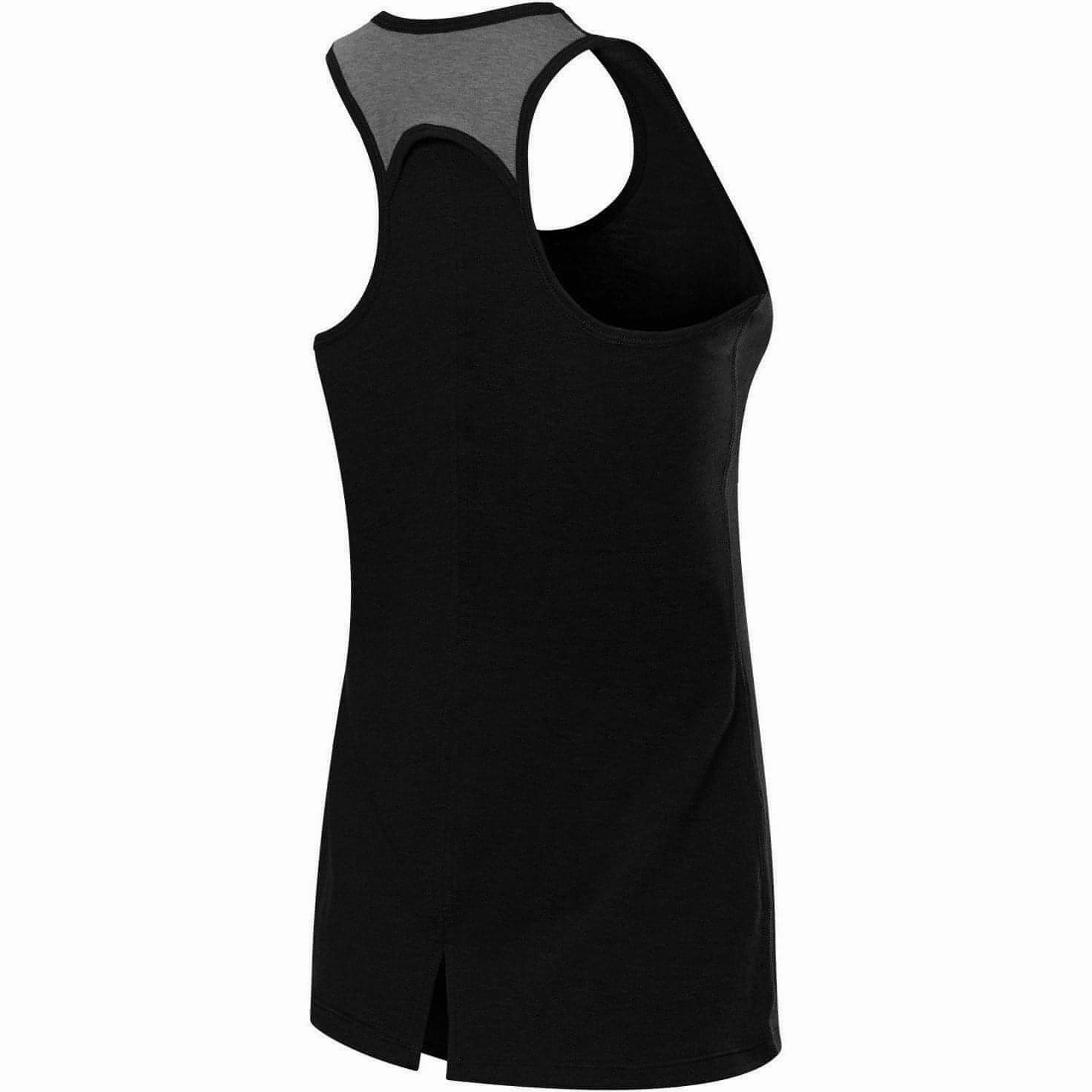 Wicking Rapid Cooling TCA Natural Performance Womens Running Vest Tank Top - Black