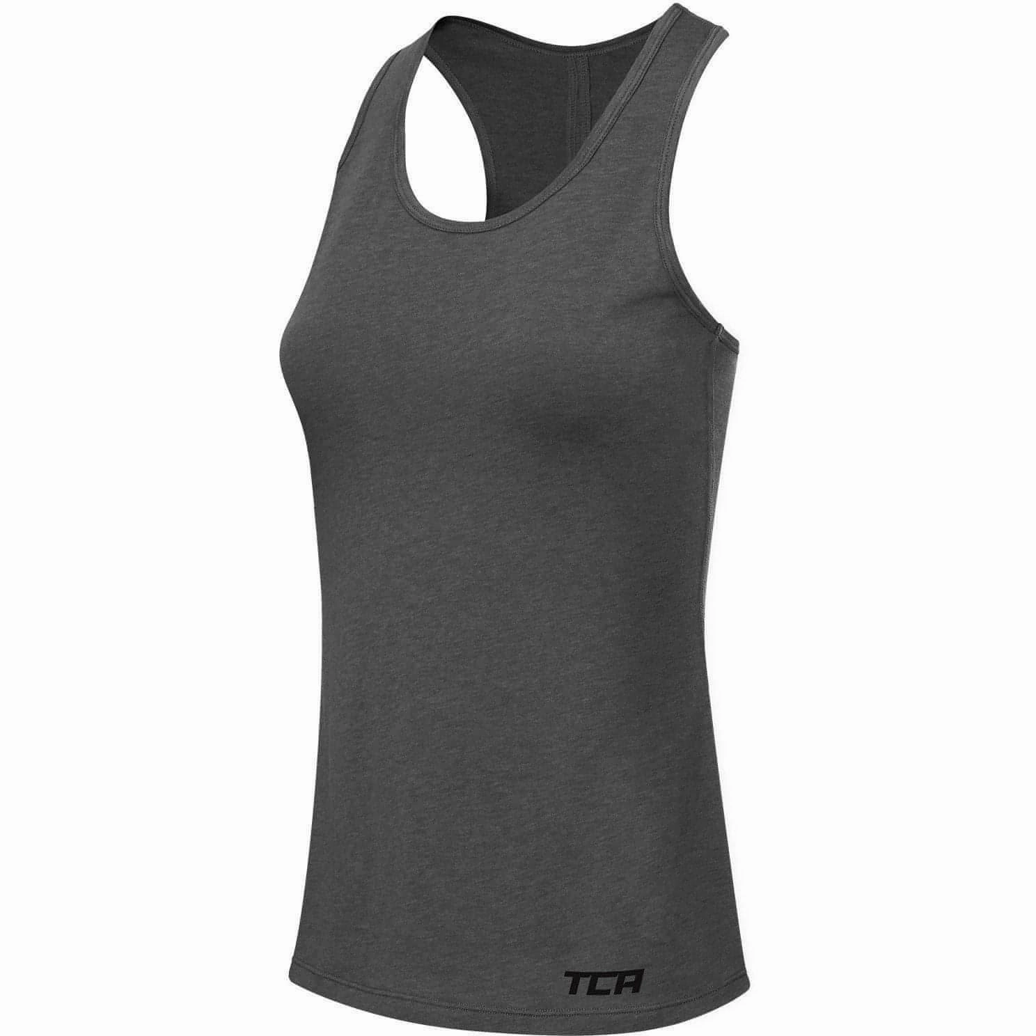 PressureDistributingPads TCA Natural Performance Womens Running Vest Tank Top - Grey