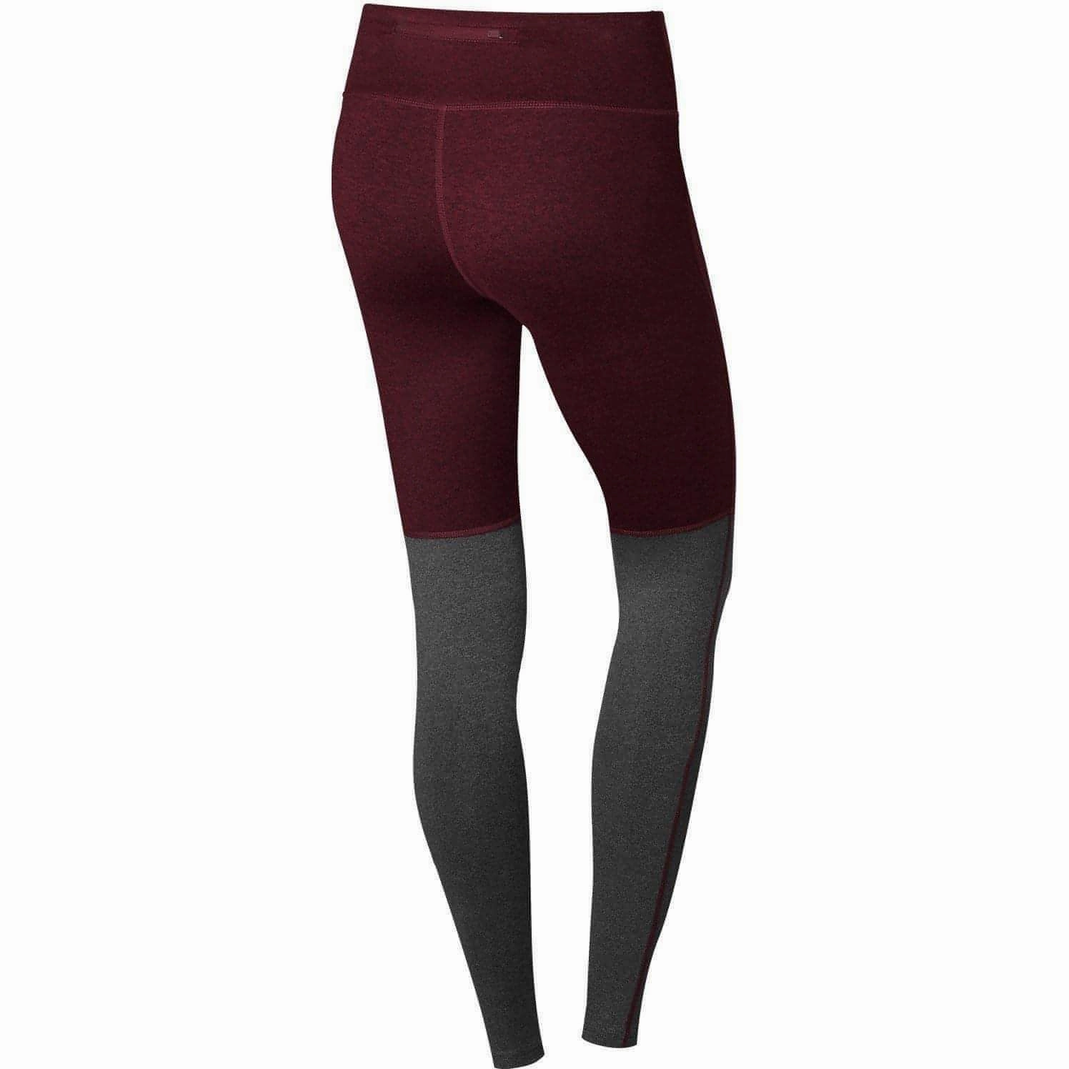FlexFoamInserts UVProtectionFabric TCA Nova High Waist Womens Long Running Tights - Red