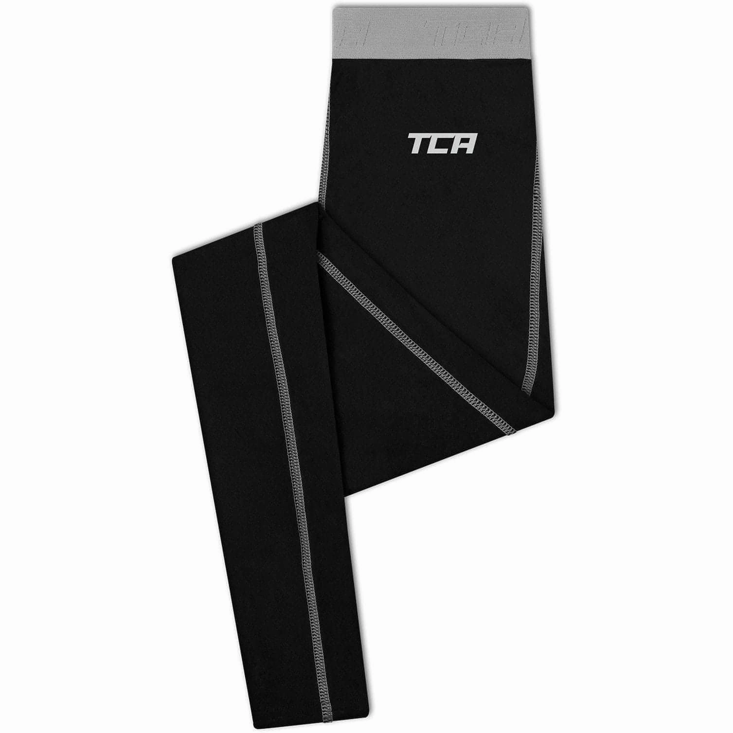 TCA Pro Performance Endurance Womens Long Running Tights - Black Functional Wear Elastic cuffs