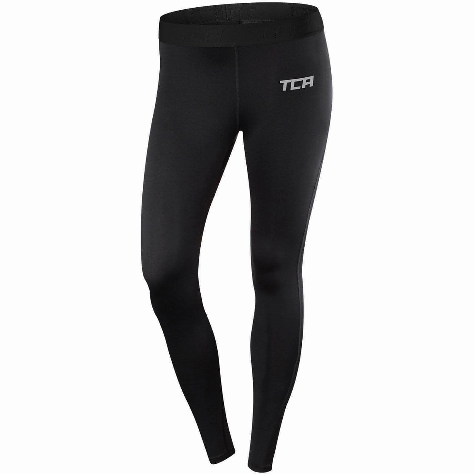 TCA Pro Performance Endurance Womens Long Running Tights - Black automated