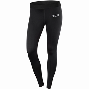 TCA Pro Performance Endurance Womens Long Running Tights - Black automated