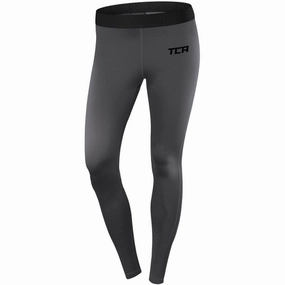 TCA Pro Performance Endurance Womens Long Running Tights - Grey Thermal Core Insulation Abrasion Prevention Layer