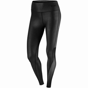 TCA Pro Performance MeshLuxe Womens Long Running Tights - Black hunting StaticDissipating Fibers