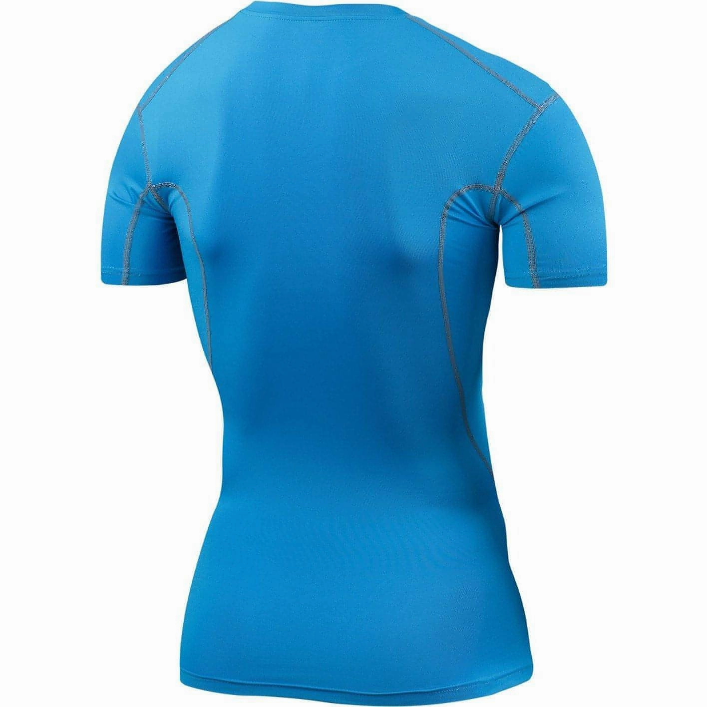 TCA Pro Performance Short Sleeve Mens Compression Top - Sky Personality
