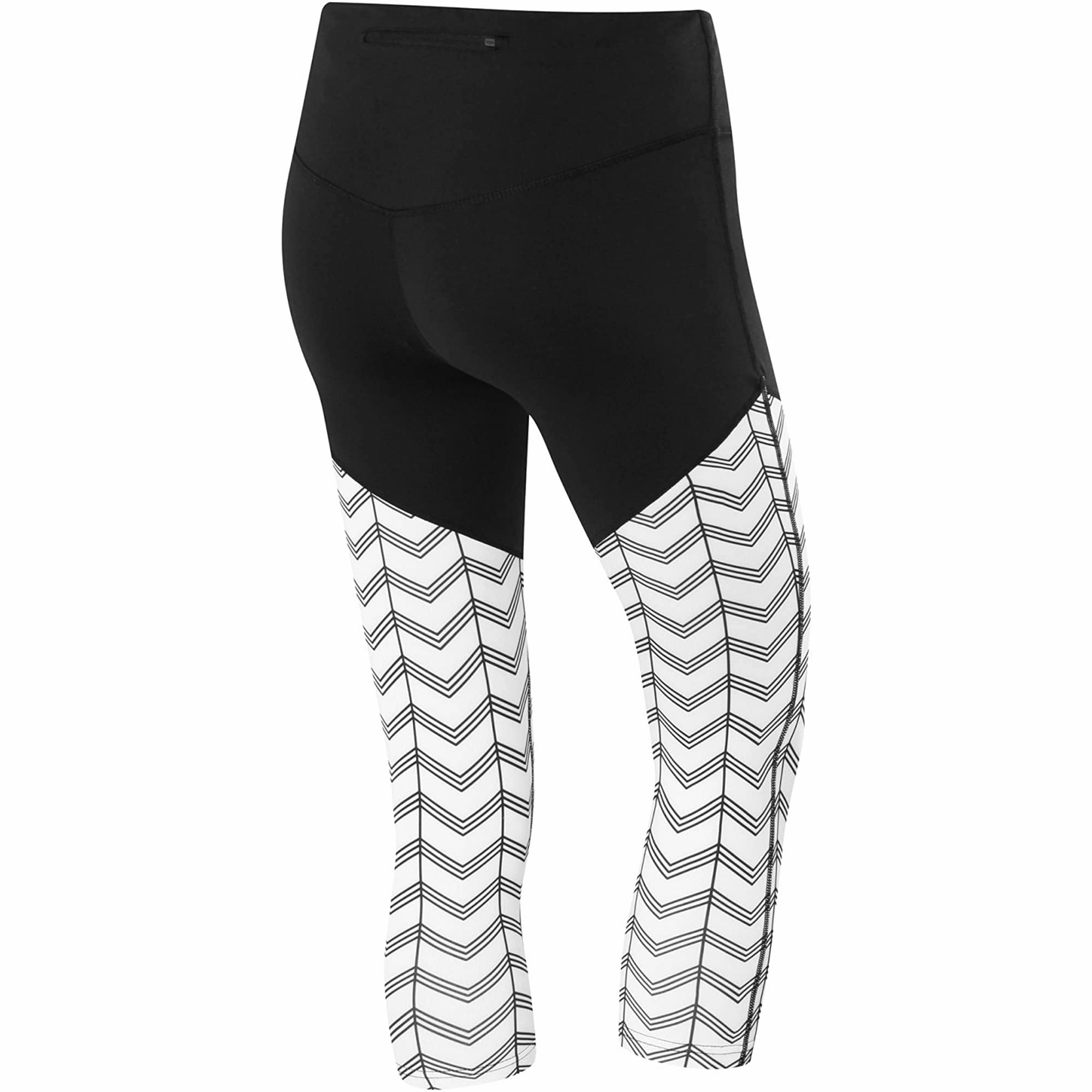 Capri-style-characteristic Linen TCA Pro Performance Supreme High Waist Womens 3/4 Capri Running Tights - White