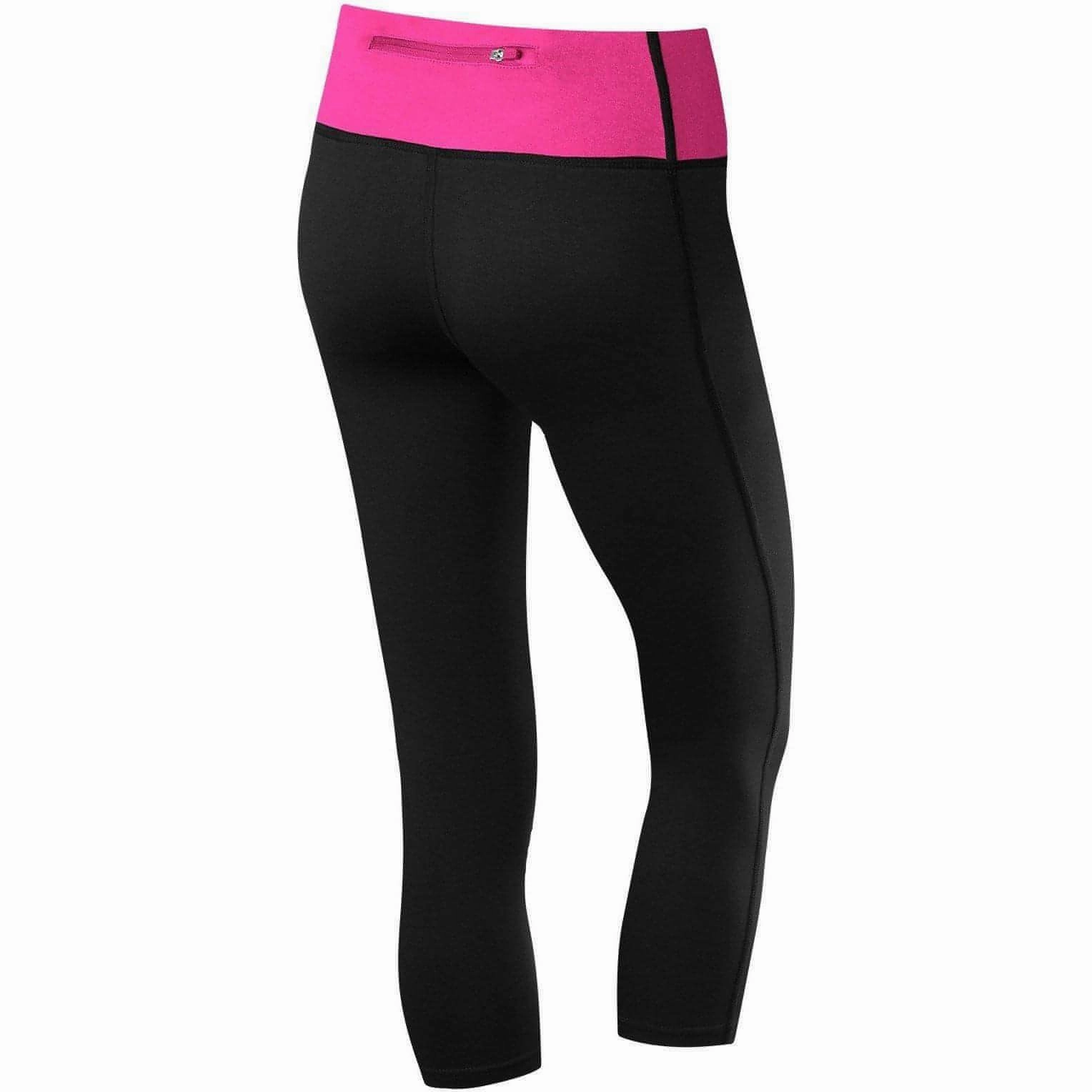 Silk TCA Pro Performance Supreme Womens 3/4 Capri Running Tights - Black