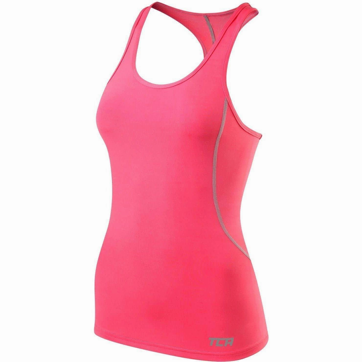 LaserCut Perforations pricing venue TCA Pro Performance Womens Running Vest Tank Top - Pink