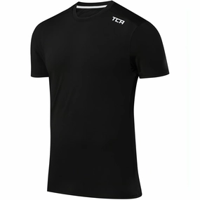 Eco-friendly TCA Swift Short Sleeve Mens Running Top - Black