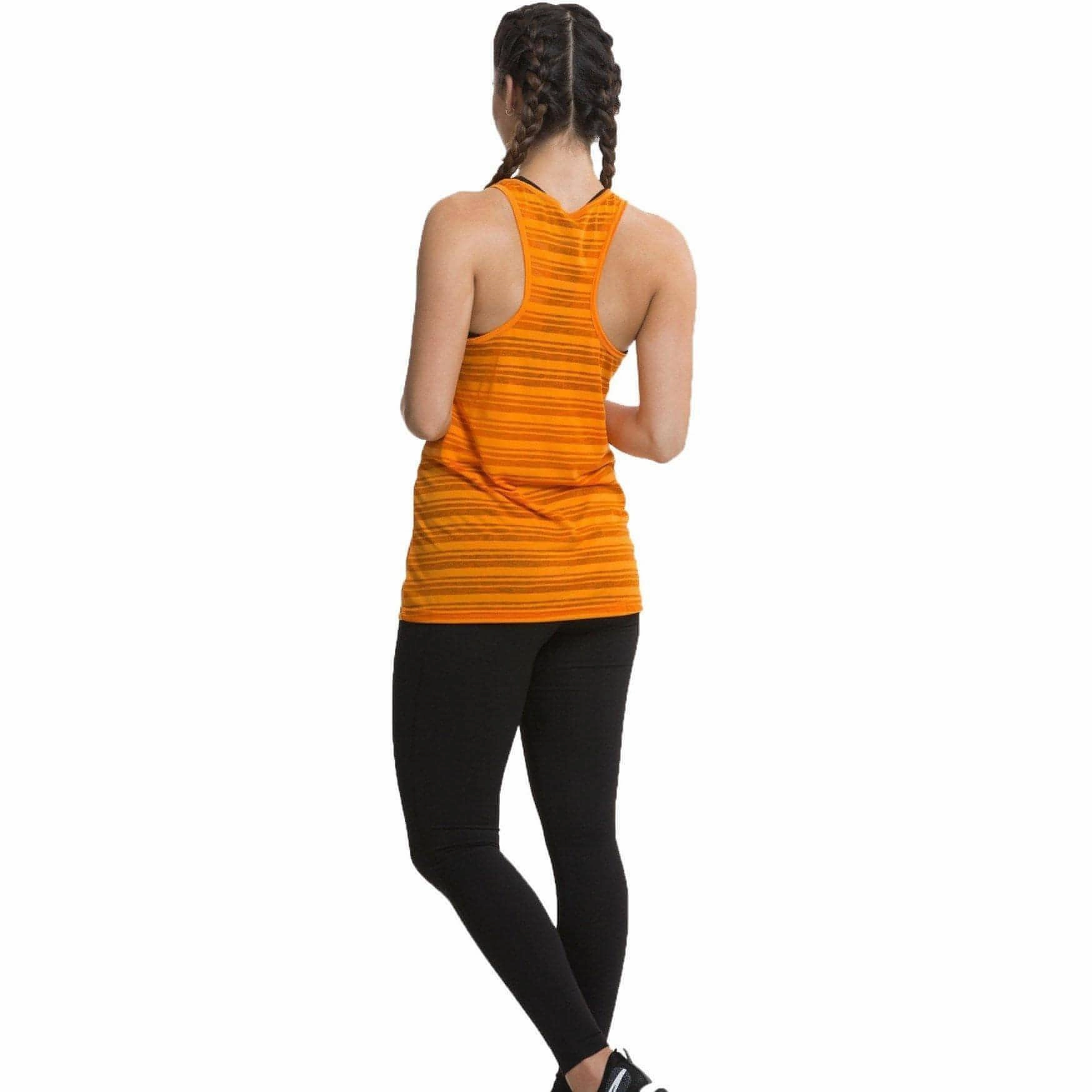 Seamless Design natural fabric TCA Ultralite Womens Running Vest Tank Top - Orange