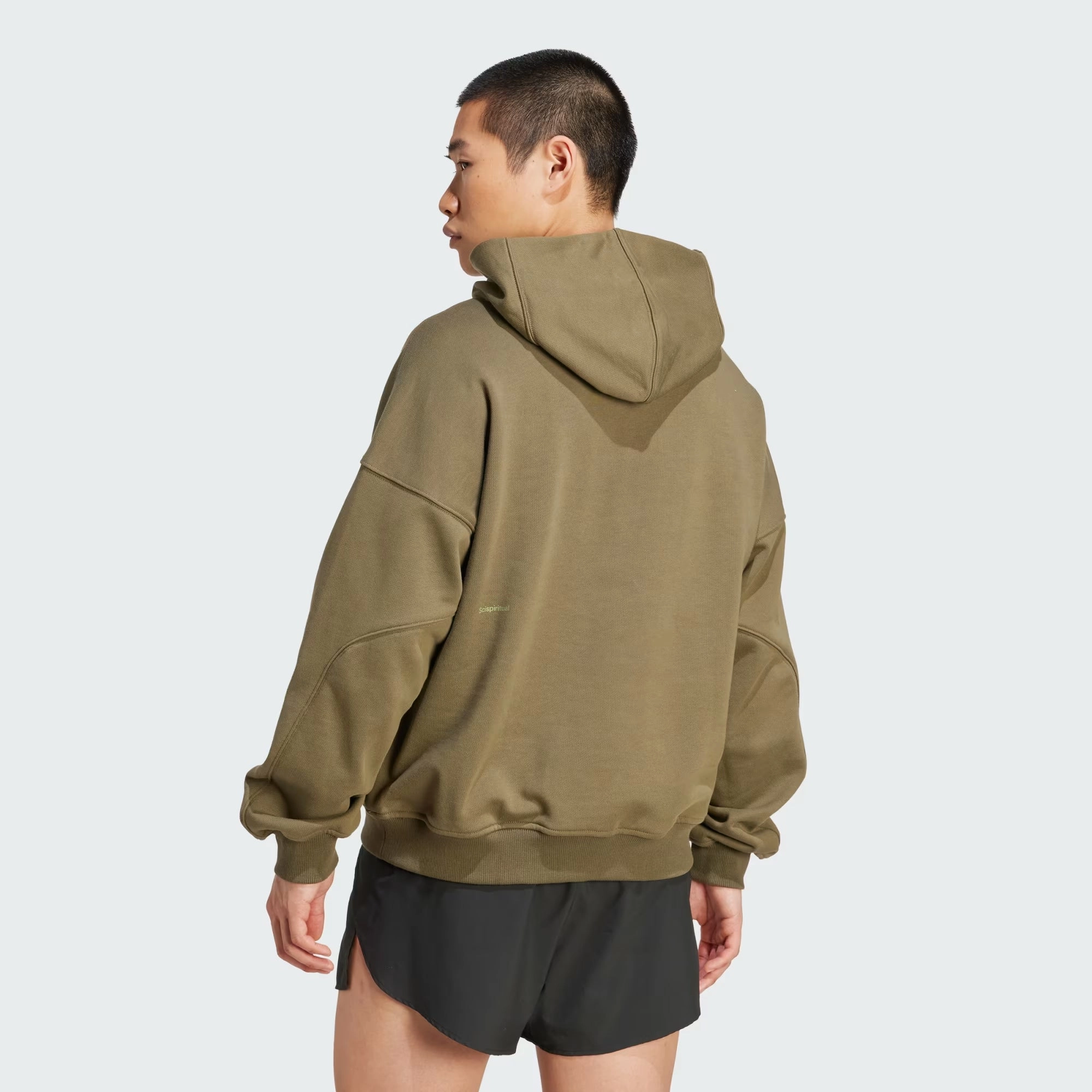 Unisex Adi365 H.Koumori Running Hoodie Olive Strata Sport Ease TearResistant