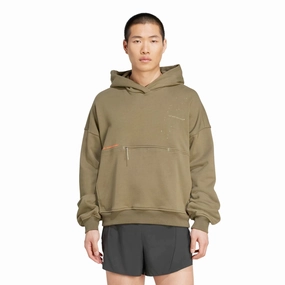 Unisex Adi365 H.Koumori Running Hoodie Olive Strata NonIrritatingSeams