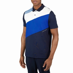 Trendy Business Castore Colourblock Golf Polo Shirt - Midnight Navy