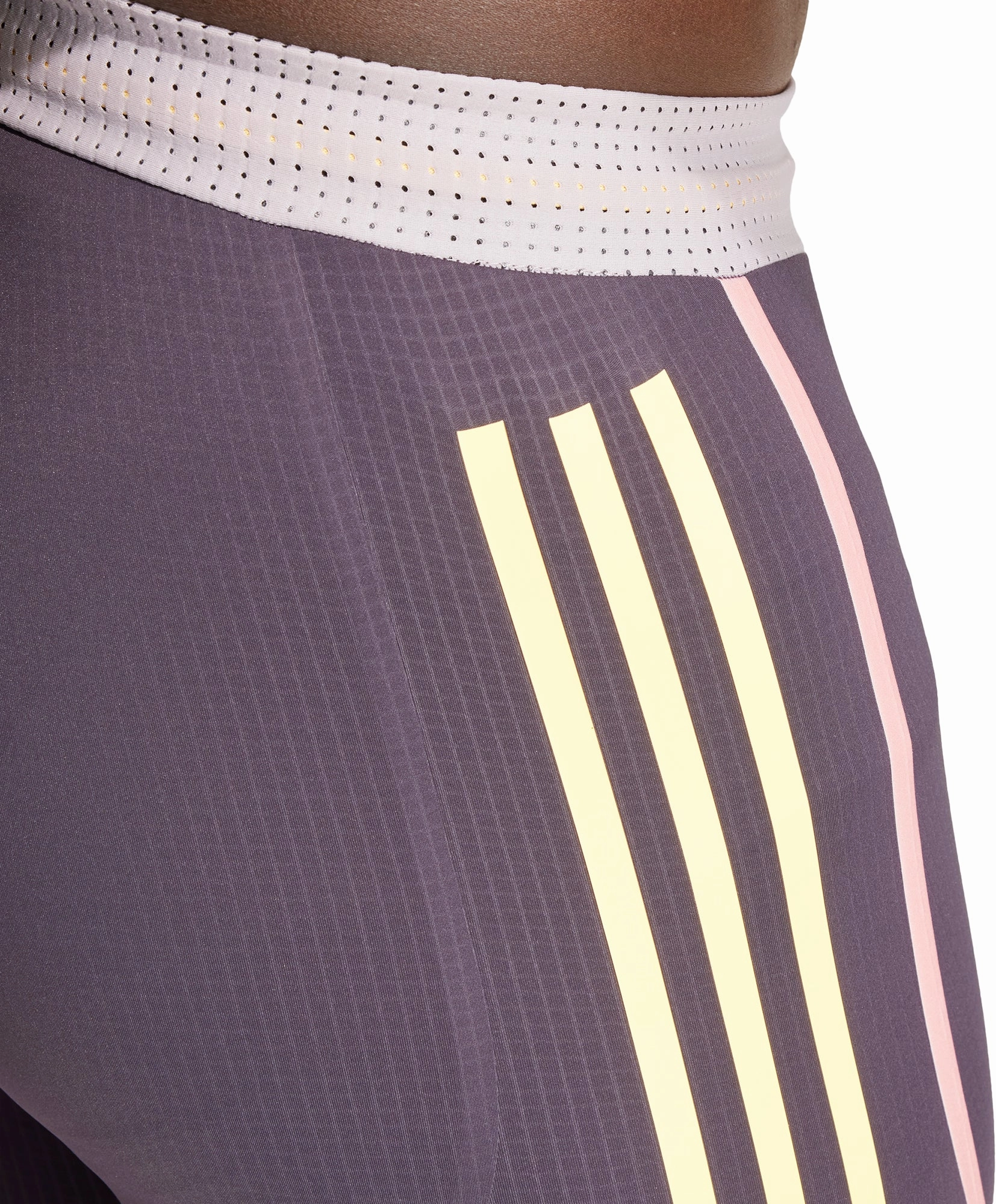 adidas Adizero Promo Mens Short Running Tights - Purple BreathableWebbing Workwear