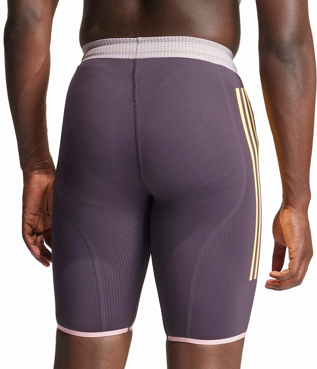 adidas Adizero Promo Mens Short Running Tights - Purple holiday apparel Gentle On Skin