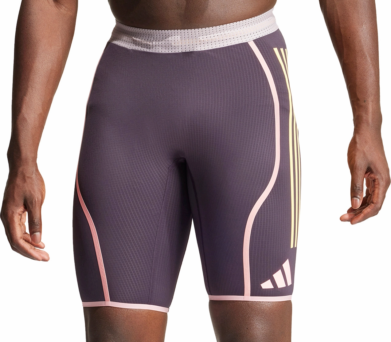 adidas Adizero Promo Mens Short Running Tights - Purple Office environment Outdoor-clothing-characteristic-quality