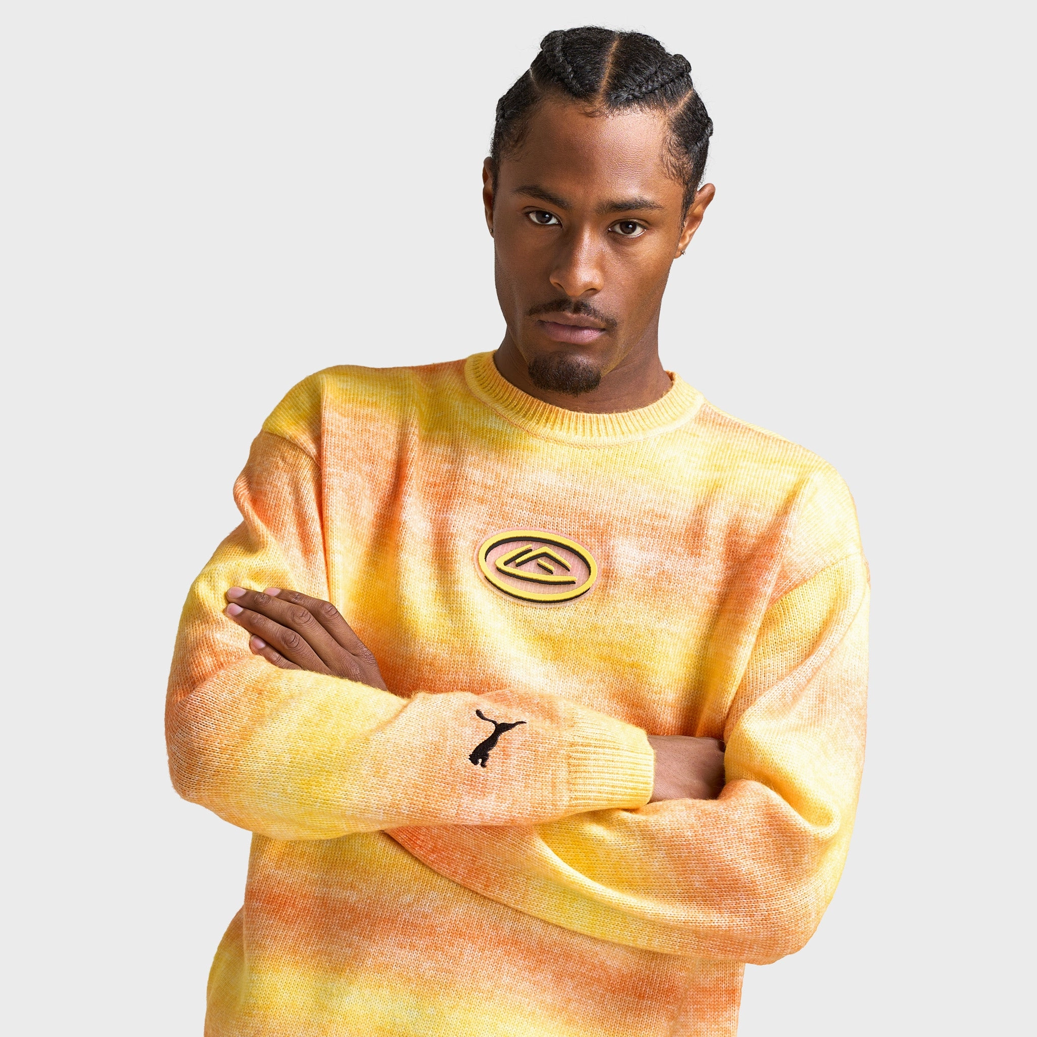 PUMA x LaFranc?? HEEM Knit Sweater / Orange Glo Labeling
