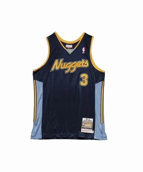 Denver Nuggets Allen Iverson 2006-07 Road Authentic Swingman Jersey QuickRelease Closure