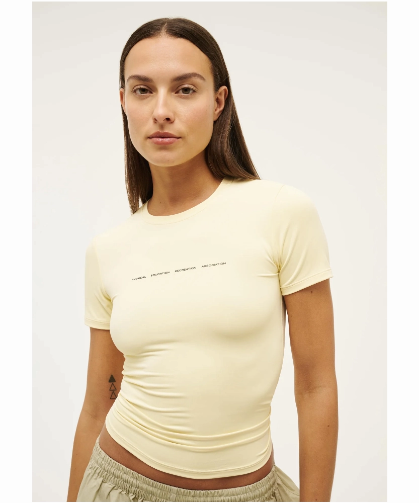 P.E Nation Foundation SS Tee (Butter) Lake Glow Bio Glow