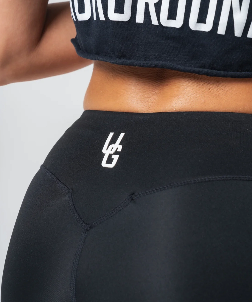 LightweightMaterial MultiPocketDesign UNDRGROUND V Waist Leggings (Jet Black)