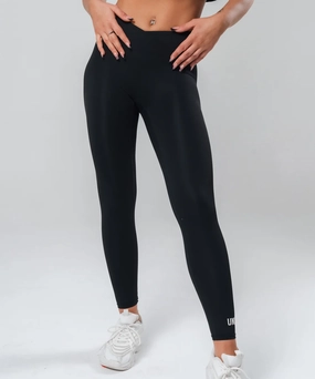 UNDRGROUND V Waist Leggings (Jet Black) Easy Cool