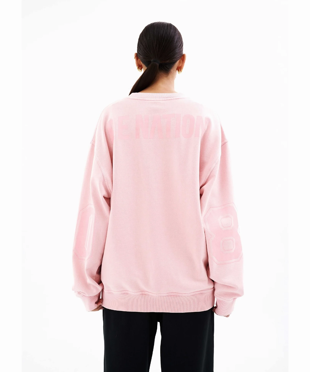 P.E Nation Backfield Sweater (Flamingo Pink) FoldableDesign Sheer Fit