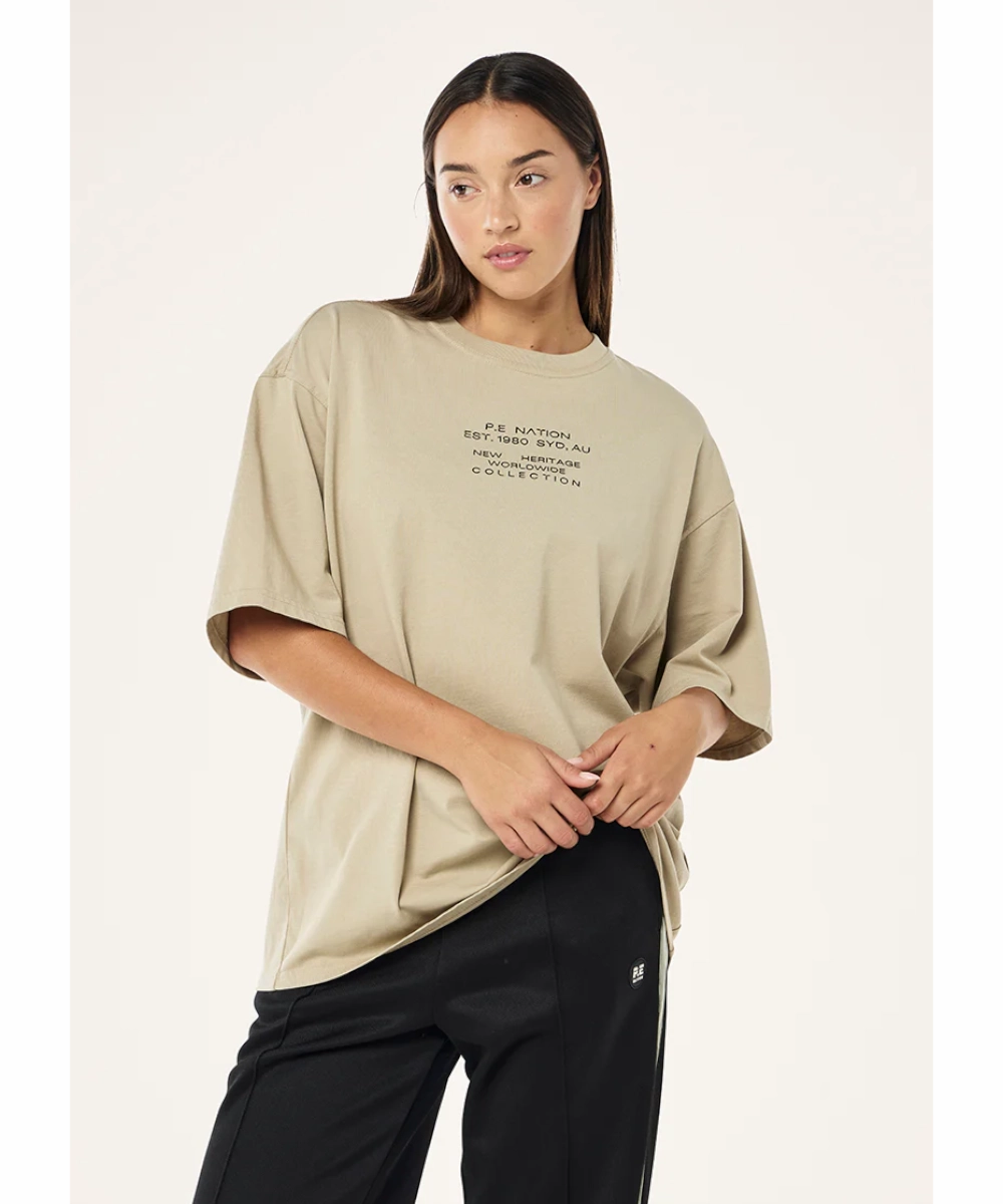 P.E Nation Lamont Tee (Washed Biscuit) Stream Fit
