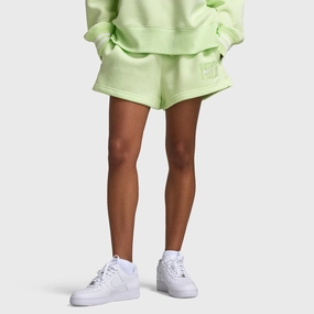 Nike Sportswear Women's Phoenix Fleece High-Waisted 2" Graphic Shorts / Light Liquid Lime hiking apparel