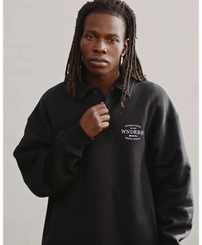 WNDRR Sheriff Rugby Sweat (Black) AntiClingFabric