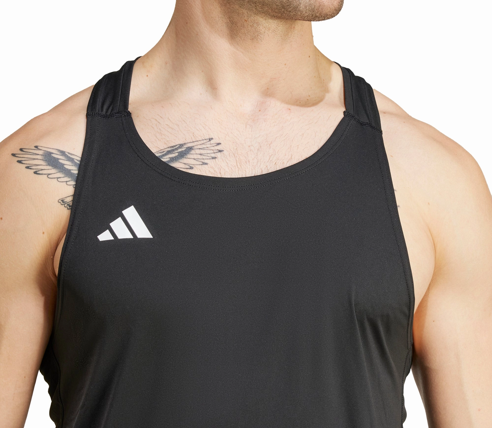 adidas Adizero Essentials Mens Running Vest - Black approval Secure Pockets