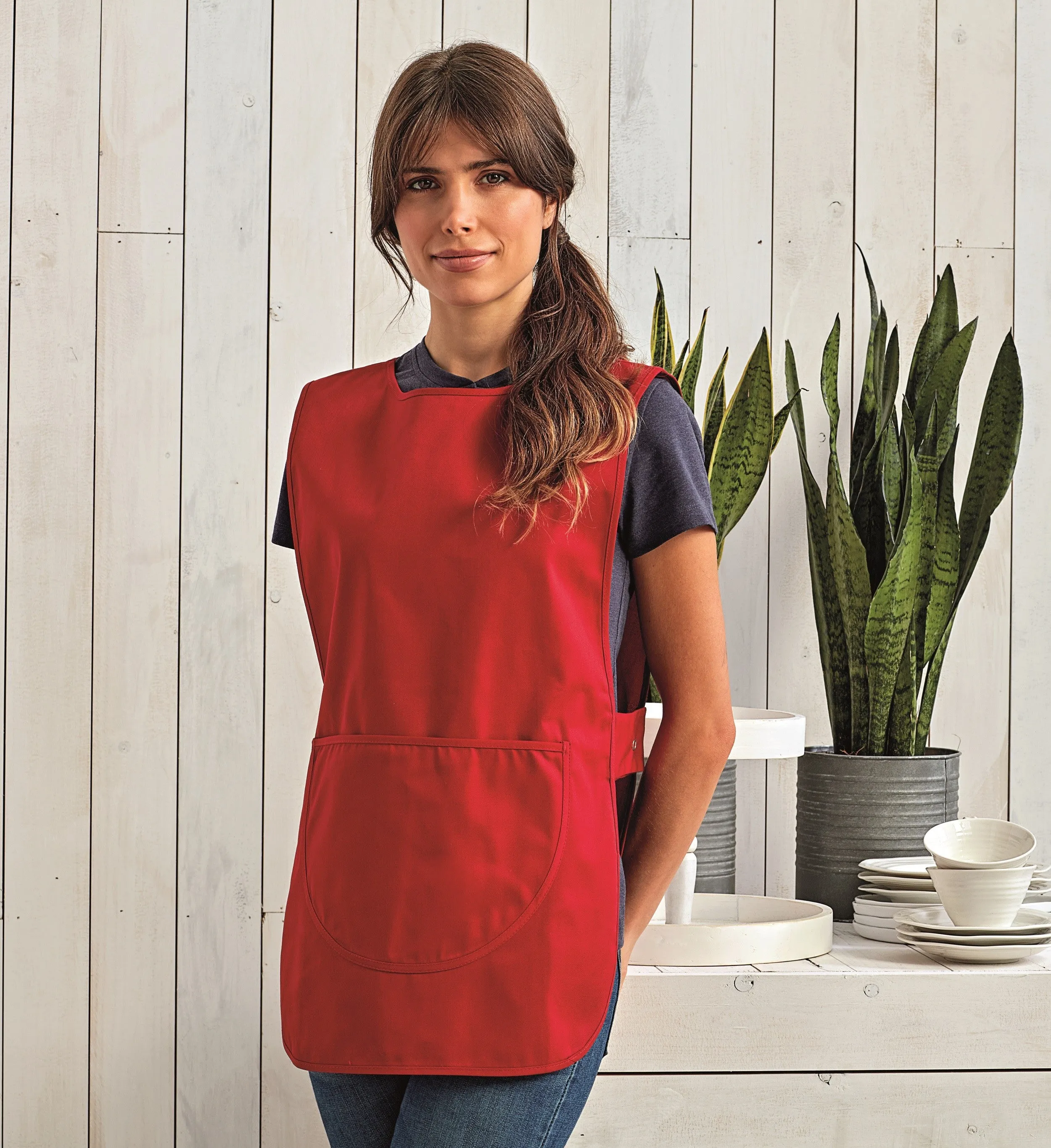 Zipper Closure Pocket Tabard | BLACK