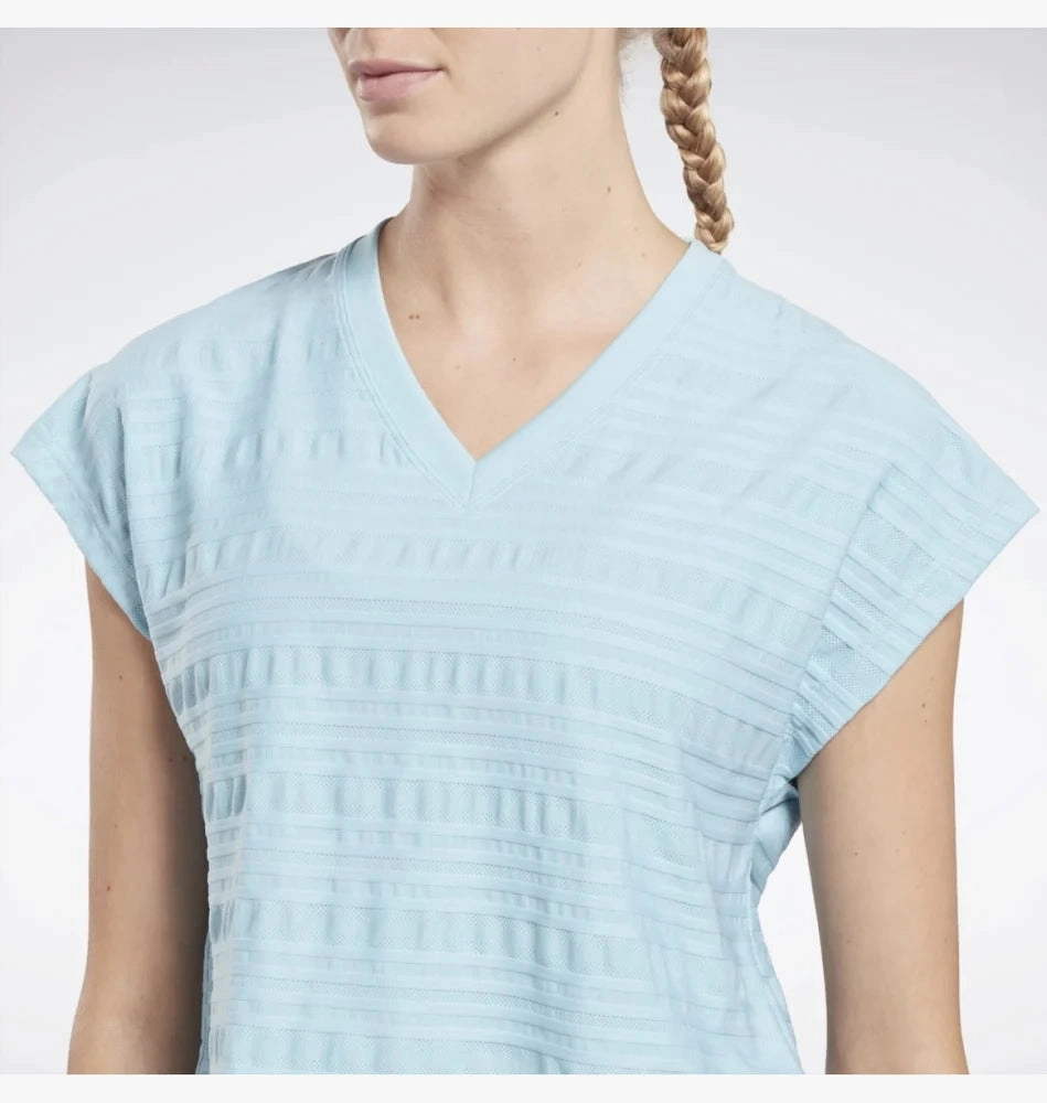 Women's Perforated Tee MultiPanelDesign High Collar Option
