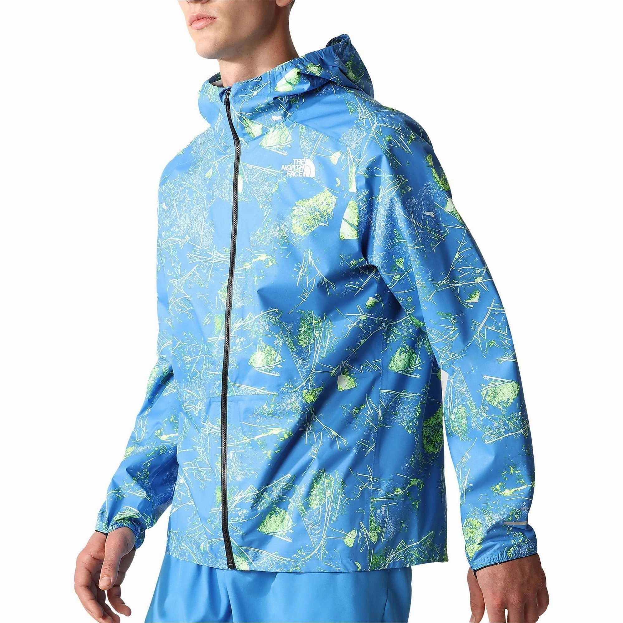 Polyamide ImpactAbsorbing Padding The North Face Higher Mens Running Jacket - Blue