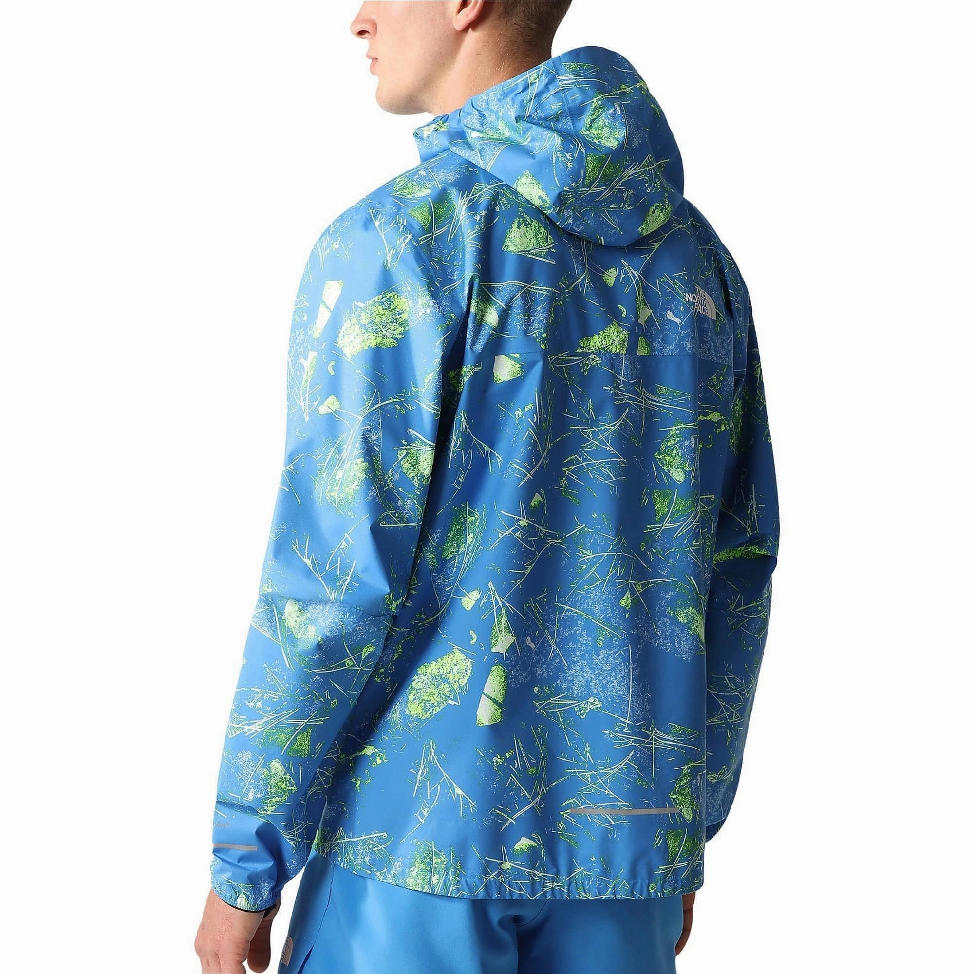 The North Face Higher Mens Running Jacket - Blue Patch Anti Slip Shoulder Pads