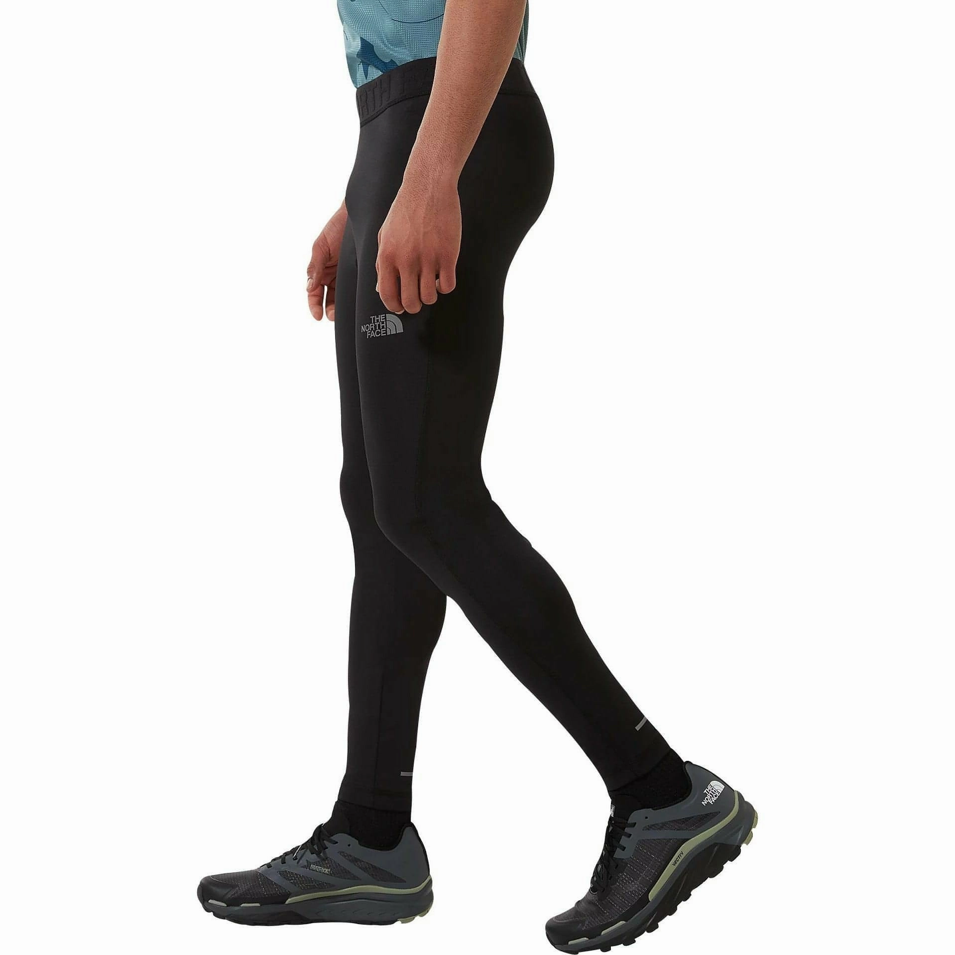 The North Face Mens Long Running Tights - Black Tweed