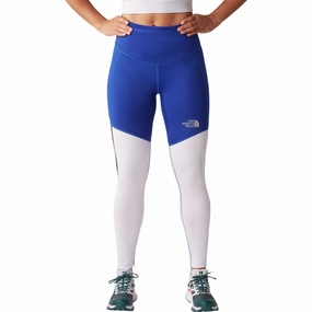 The North Face Run Womens Long Running Tights - Blue Ankle-length-cut-feature