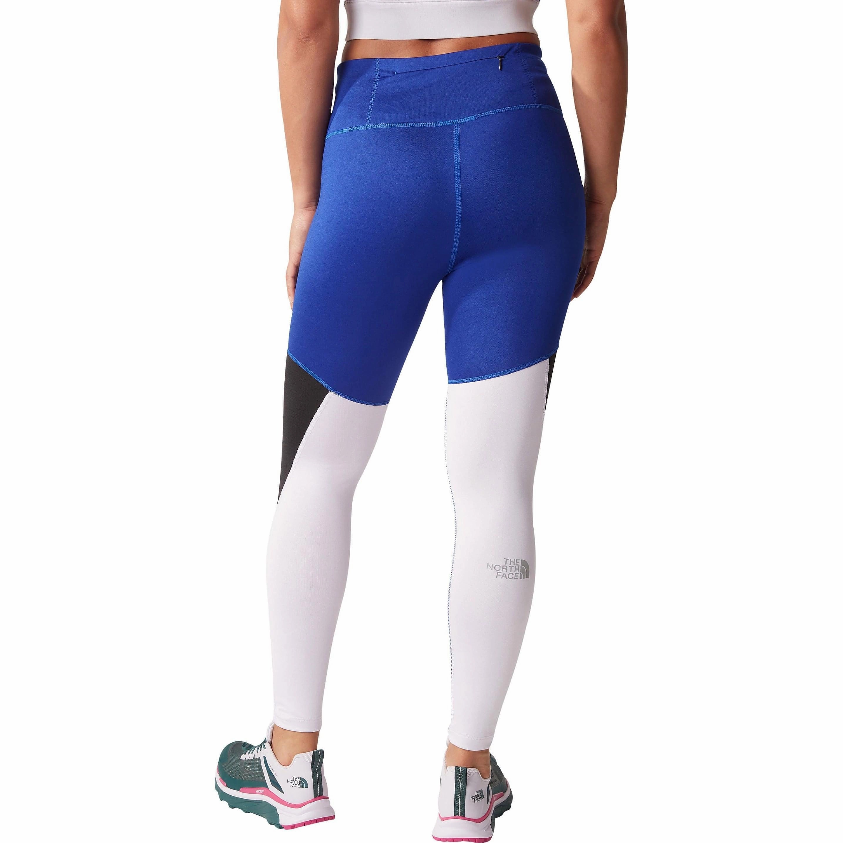 Solid-color The North Face Run Womens Long Running Tights - Blue