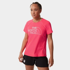 Swim Easy Leader Fit The North Face Women's Flight Series Weightless Tee Brilliant Coral
