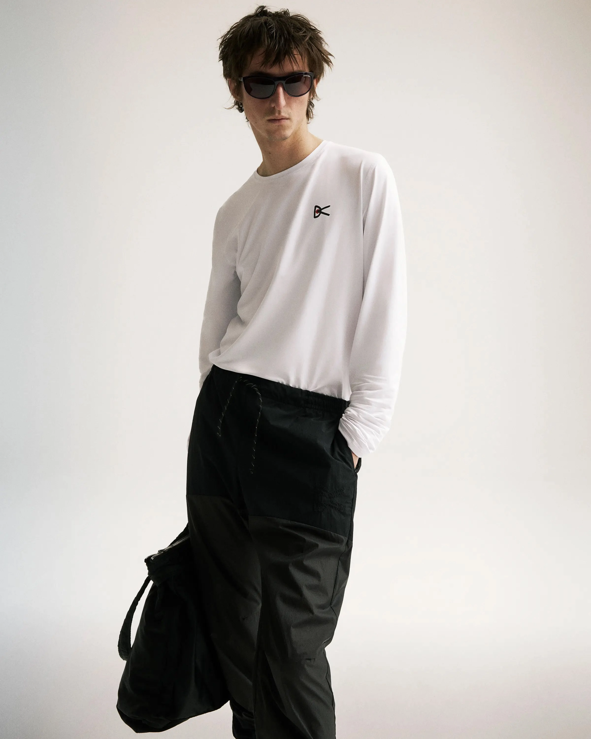 Sunset Scene Conscious Core Men's Ultralight DWR Paneled Track Pants Black