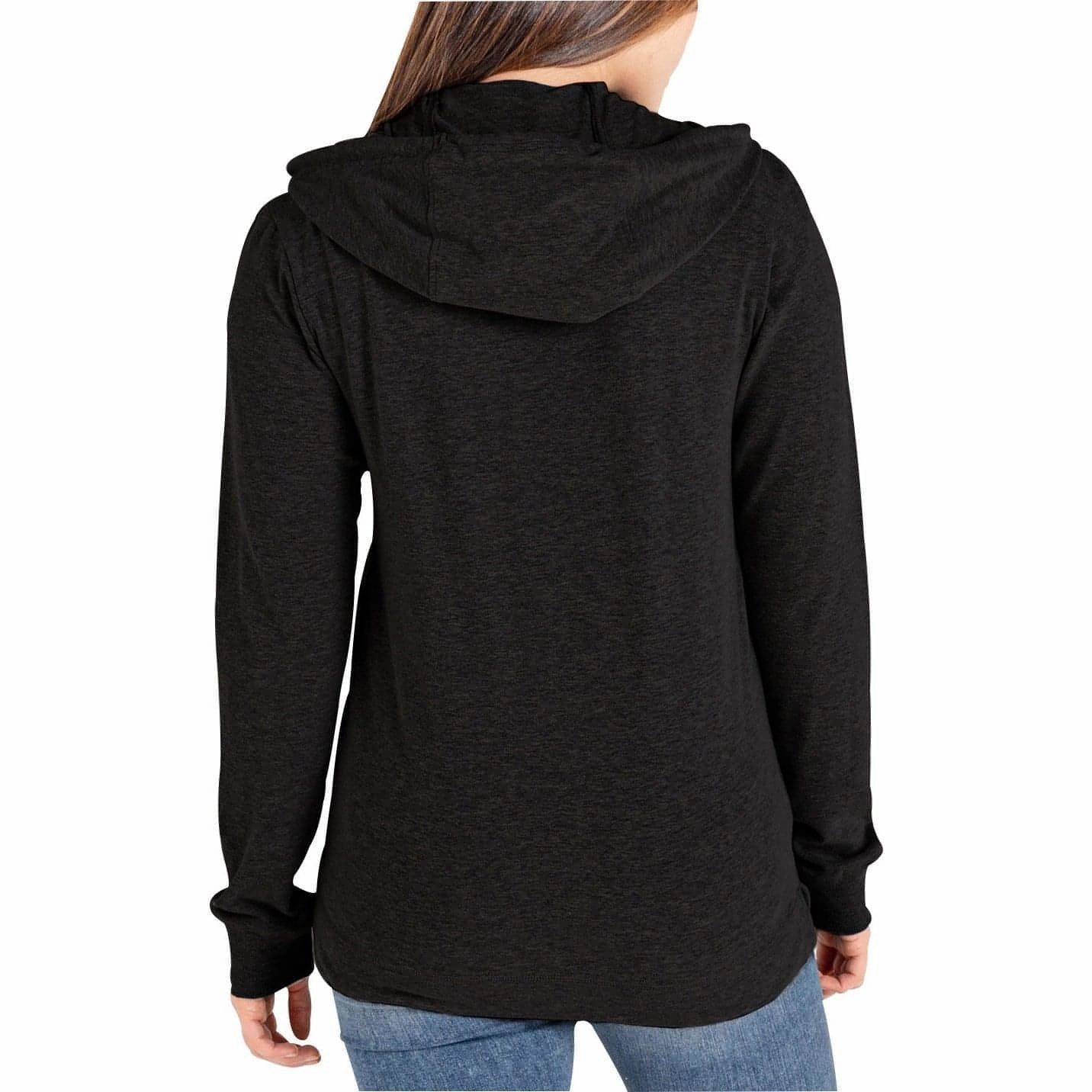 Dare2B Influence Womens Hoody - Black Hidden Storage Compartment