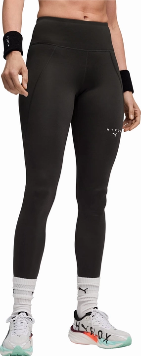 FadeResistant Dye Puma X HYROX Essential Womens Long Training Tights - Black