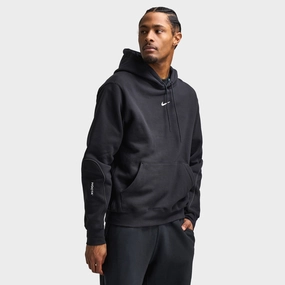 Nike Nocta NRG Fleece Pullover Hoodie Black / White Layered Hem Design Hooded style