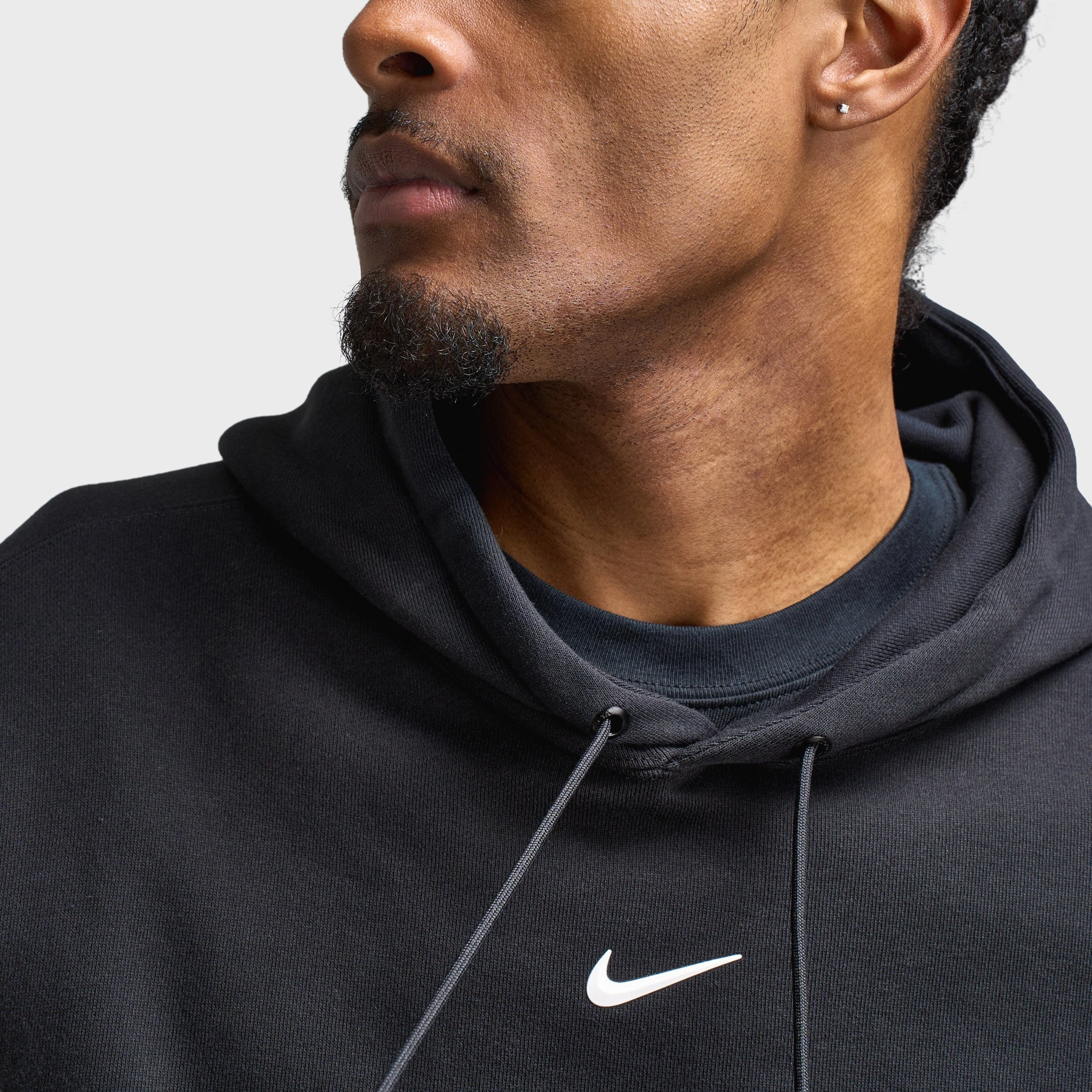Frictionless Lining Anti Static Weave Nike Nocta NRG Fleece Pullover Hoodie Black / White