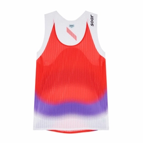Bio Glow Flexible Waistline Women's Race Vest Red / Purple Stripe