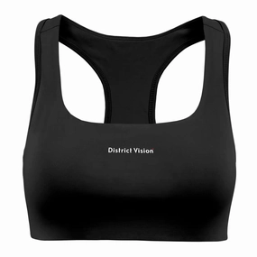 Women's Twin Layer Medium Support Bra Black QuickDryDesign