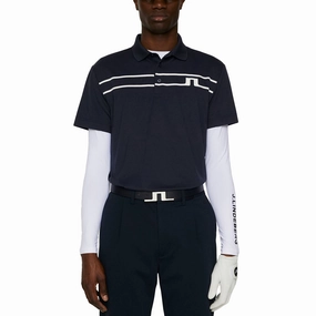 Travel Staple NonRestrictive Shoulder Design J.Lindeberg Klas Golf Polo Shirt - JL Navy