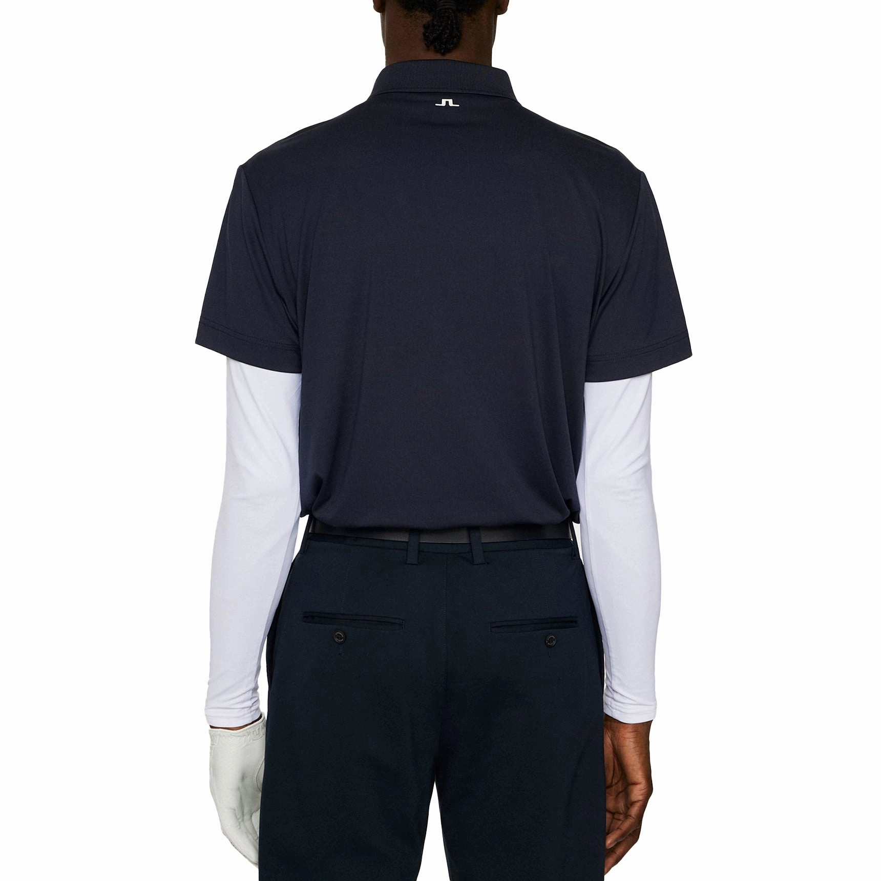 Bound Edge Detailing J.Lindeberg Klas Golf Polo Shirt - JL Navy